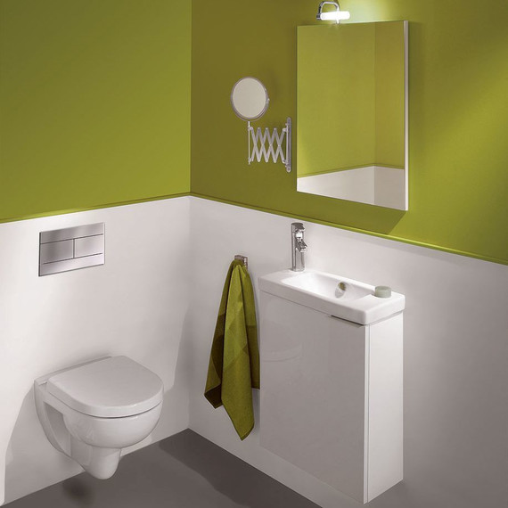 Раковина подвесная Jacob Delafon Odeon Up 50 см E4701L-00 - фото, картинка 2 Раковина подвесная Jacob Delafon Odeon Up 50 см E4701L-00 - фото 2