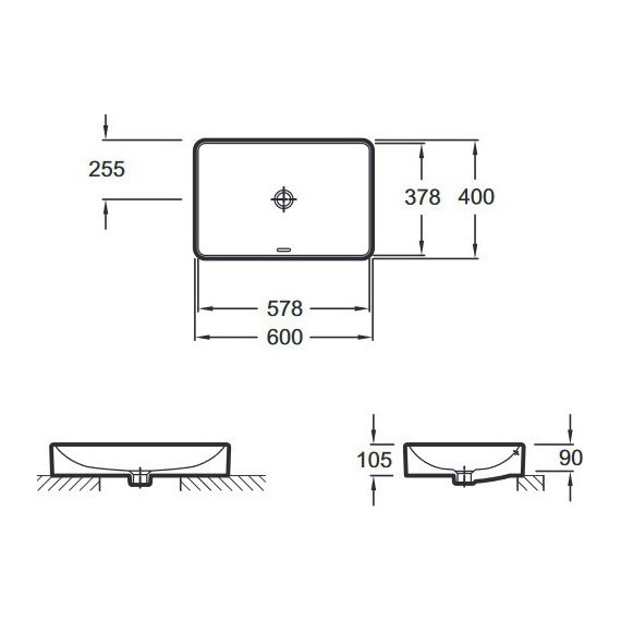 Раковина-чаша Jacob Delafon Vox 60 см EVF102-00 - фото, картинка 3 Раковина-чаша Jacob Delafon Vox 60 см EVF102-00 - фото 3