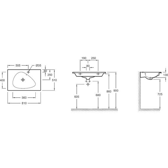 Раковина мебельная Jacob Delafon Nouvelle Vague 81 см EXAR112-Z-00 - фото 2