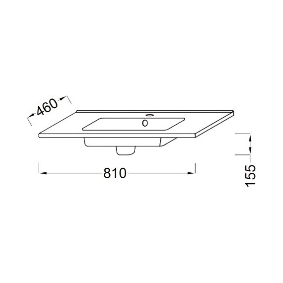 Раковина мебельная Jacob Delafon Ola 81 см EXT112-00 - фото 4