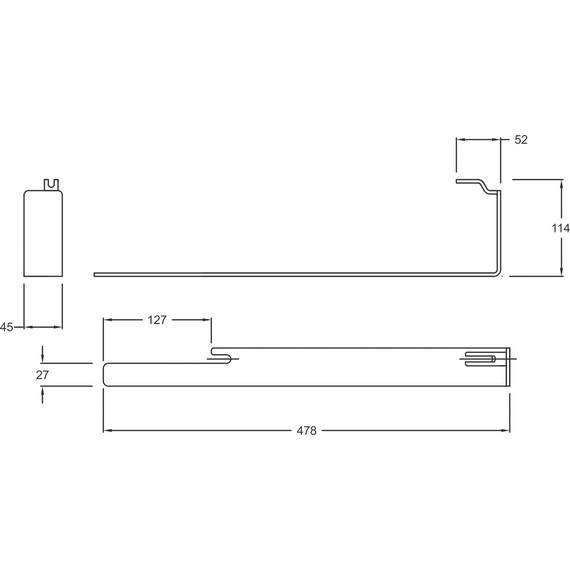 Полотенцедержатель для раковины Jacob Delafon Terrace L E4906-CP - фото 2