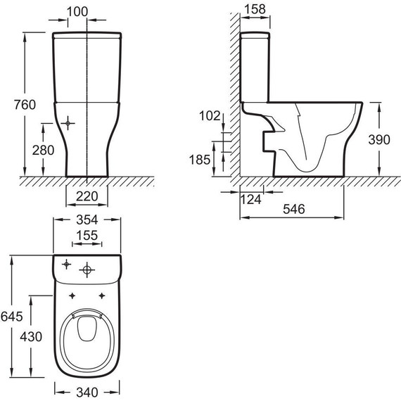 Унитаз-компакт безободковый Jacob Delafon Struktura UJAJ102-WTE - фото 10