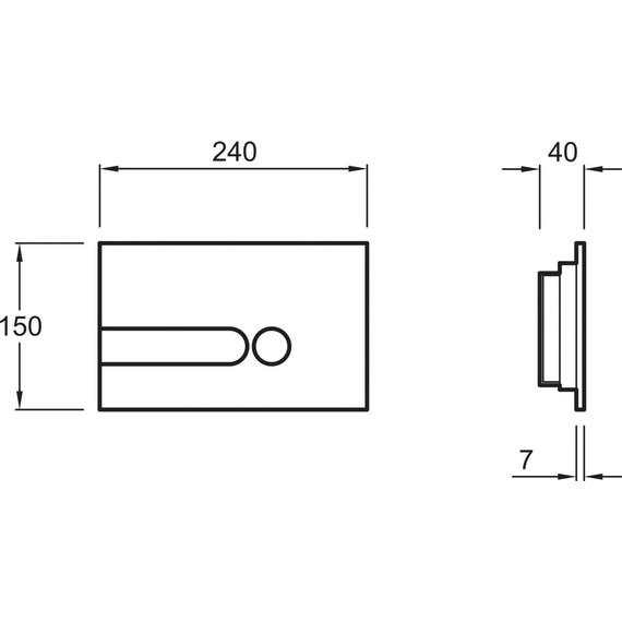 Кнопка смыва Jacob Delafon E4326-CP, хром - фото 6
