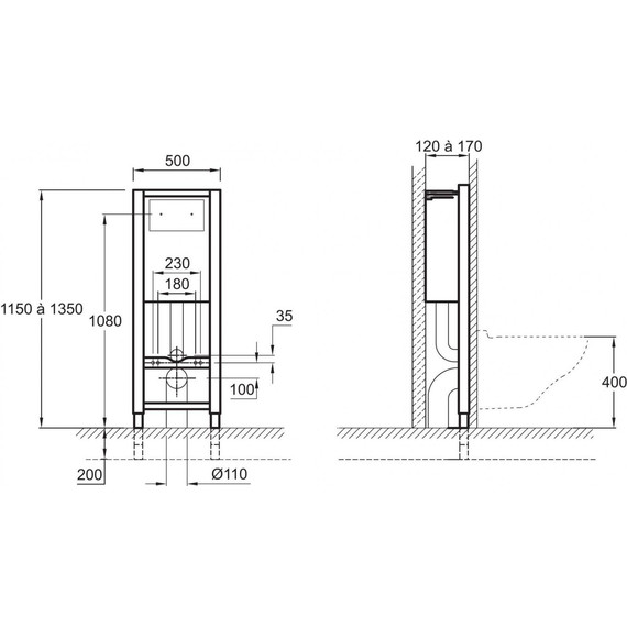 Инсталляция для унитаза Jacob Delafon E5504-NF - фото 3