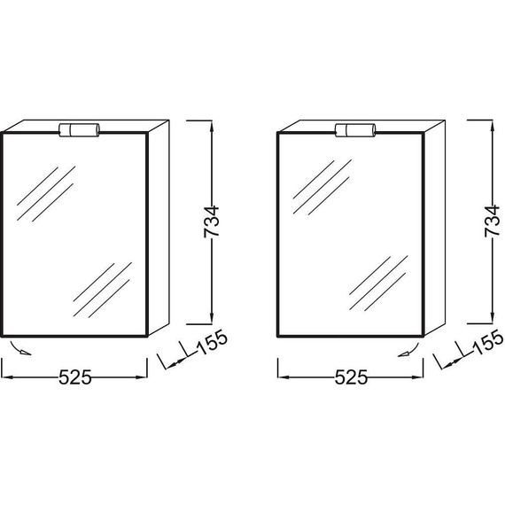 Зеркало-шкаф Jacob Delafon Odeon Up 52 см EB879-J5 - фото, картинка 5 Зеркало-шкаф Jacob Delafon Odeon Up 52 см EB879-J5 - фото 5