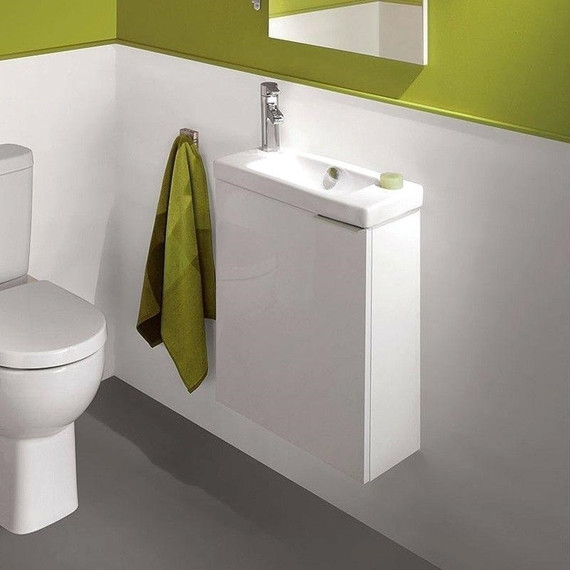 Тумба подвесная с раковиной Jacob Delafon Odeon Up 48 см EB863RU-J5, белый - фото, картинка 5 Тумба подвесная с раковиной Jacob Delafon Odeon Up 48 см EB863RU-J5, белый - фото 5