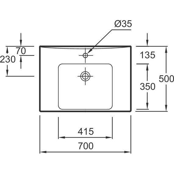 Тумба подвесная с раковиной Jacob Delafon Odeon Up 70 см EB860-N18, белый - фото 7
