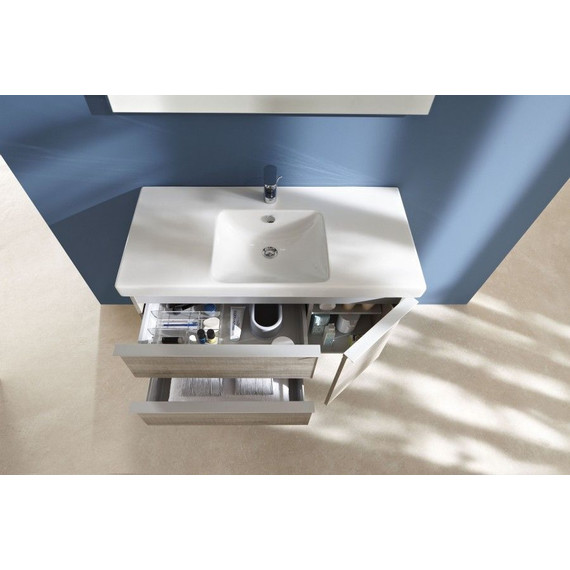 Тумба подвесная с раковиной Jacob Delafon Odeon Up 105 см EB891RU-E5, светлый дуб - фото 4