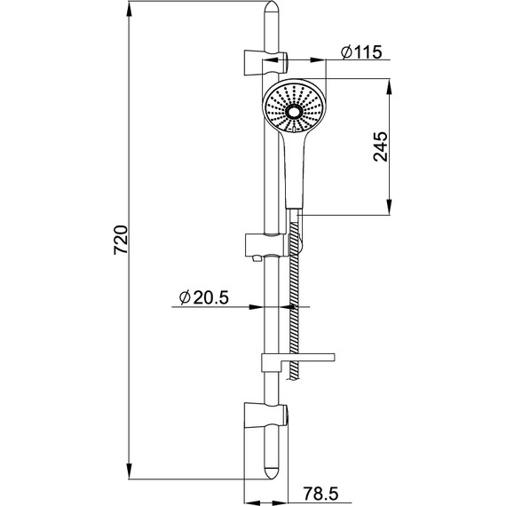 Набор смесителей 3 в 1 для душа Imprese Bilina - фото 7