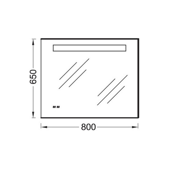Зеркало Jacob Delafon Formilia Led 80 см EB1160-NF - фото 3