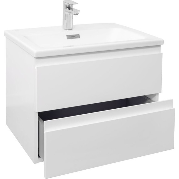 Тумба подвесная с раковиной Jacob Delafon Madeleine 60 см EB2052-J5, белый глянцевый - фото 5