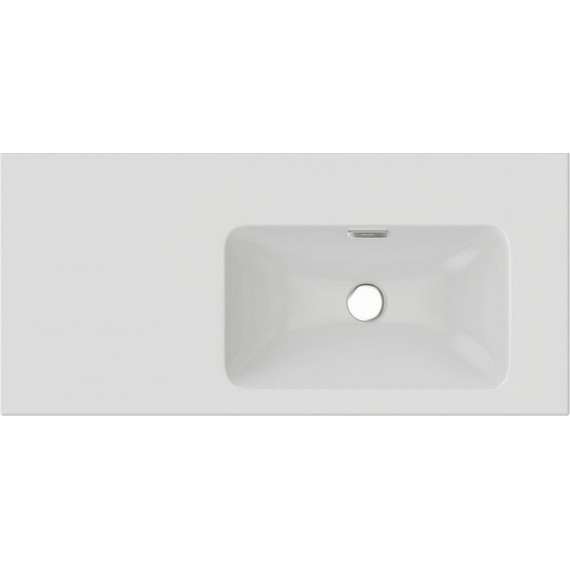 Тумба подвесная с раковиной Jacob Delafon Madeleine 100 см R EB2055-J5, белый - фото 7