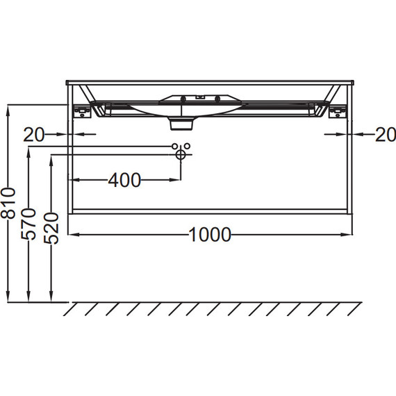 Тумба подвесная с раковиной Jacob Delafon Nouvelle Vague 100 см EB3032-E73, фактурный дуб - фото, картинка 3 Тумба подвесная с раковиной Jacob Delafon Nouvelle Vague 100 см EB3032-E73, фактурный дуб - фото 3