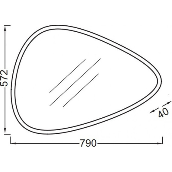 Зеркало Jacob Delafon Nouvelle Vague Led 79 см EB3049-NF - фото 7