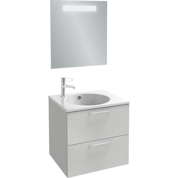 Тумба подвесная с раковиной Jacob Delafon Odeon Rive Gauche 60 см EB2520-R5-N18, белый - фото 4