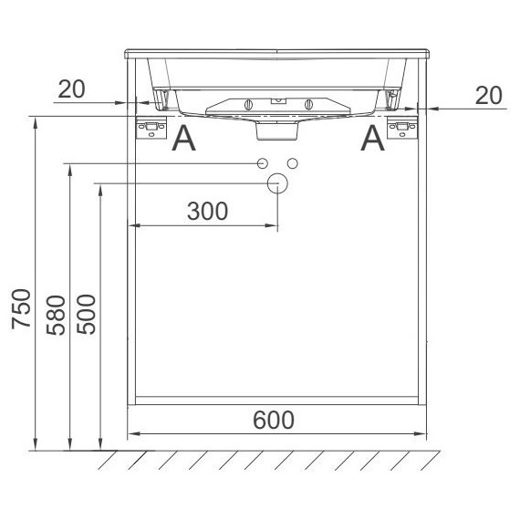 Тумба подвесная с раковиной Jacob Delafon Odeon Rive Gauche 60 см EB2520-R5-N18, белый - фото 6