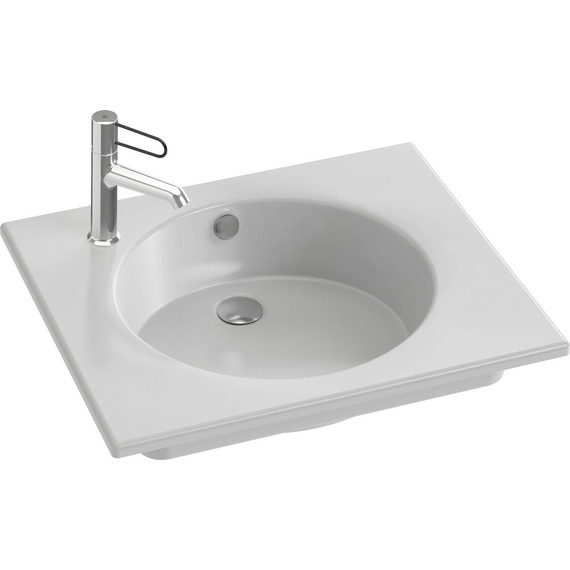 Тумба подвесная с раковиной Jacob Delafon Odeon Rive Gauche 60 см EB2520-R9-N18, белый - фото 7