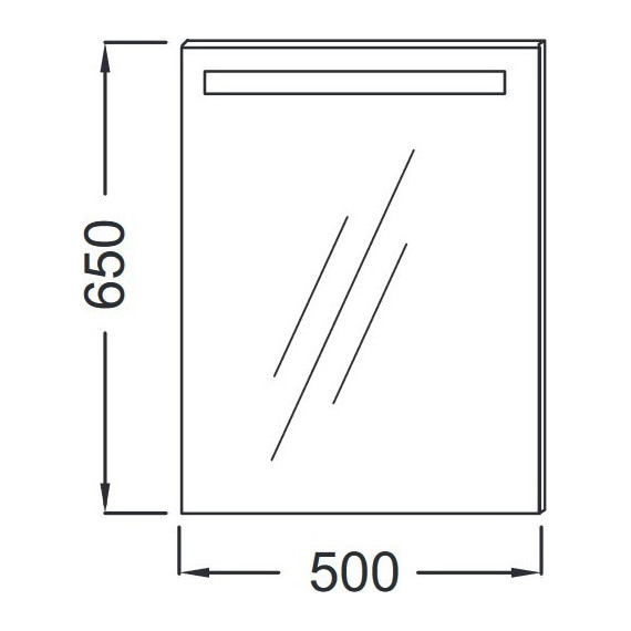 Зеркало Jacob Delafon Parallel Led 50 см EB1410-NF - фото 3