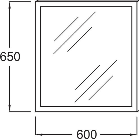 Зеркало Jacob Delafon Parallel Led 60 см EB1440-NF - фото 3