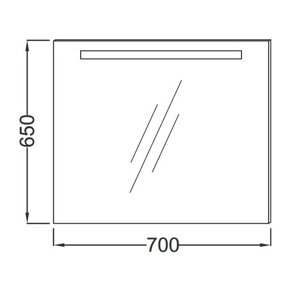Зеркало Jacob Delafon Parallel Led 70 см EB1412-NF - фото 3