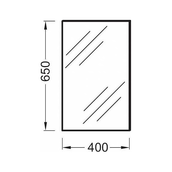 Зеркало Jacob Delafon Rythmik 40 см EB1044-NF - фото 4