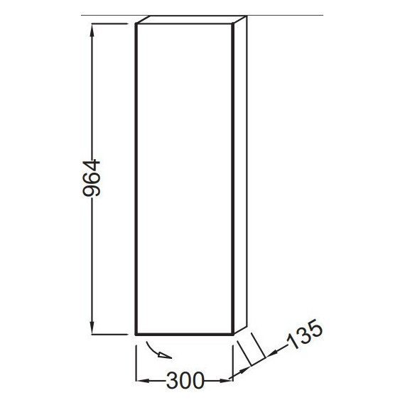 Пенал подвесной Jacob Delafon Rythmik 30 см R EB1058D-E10, квебекский дуб - фото 2