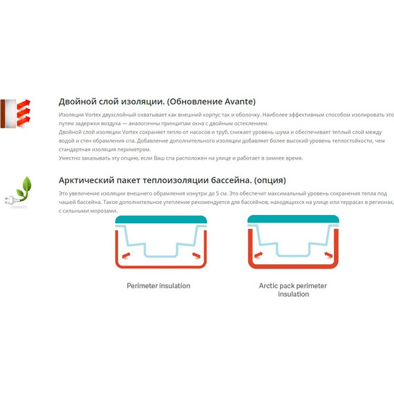 Спа бассейн Vortex Spas Gemini 210х110 см - фото 23