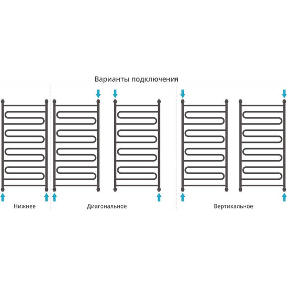 Полотенцесушитель водяной Сунержа Элегия+ П14 1200х600 мм 00-0205-1260 - фото 3