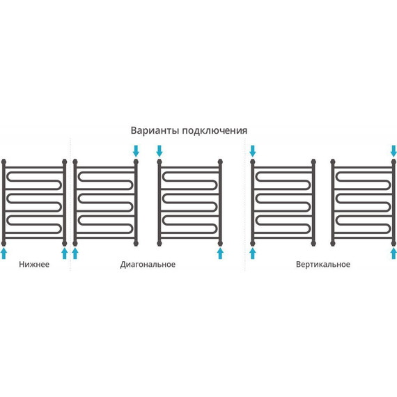 Полотенцесушитель водяной Сунержа Элегия+ П11 800х600 мм 00-0205-8060 - фото 3