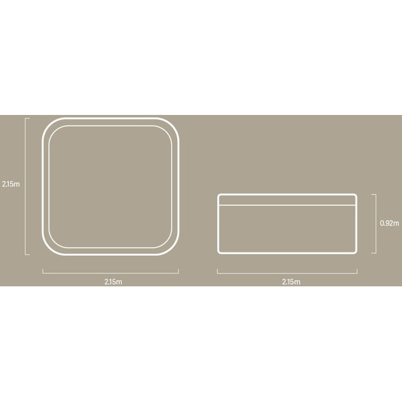 СПА БАССЕЙН Vortex Cobalt 215х215 см - фото 15