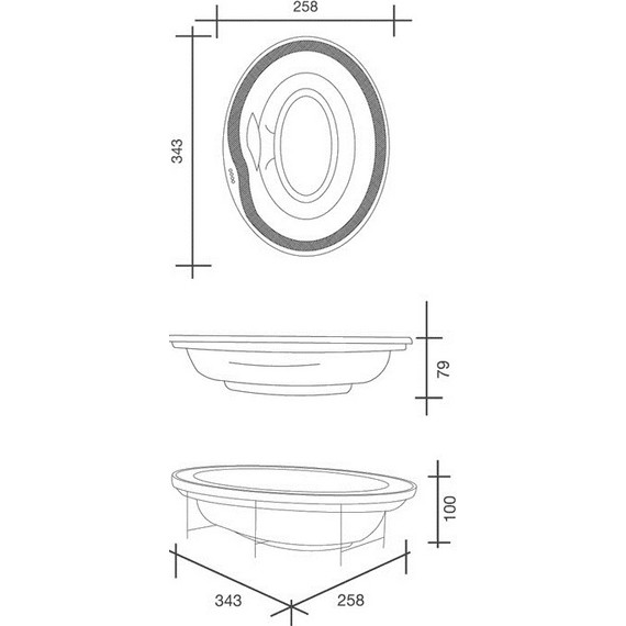 Спа бассейн USSPA Profi Spa Arena 342х258 см, для коммерческого использования - фото 5