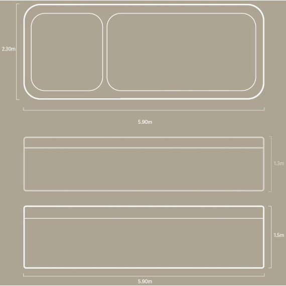 Спа бассейн Vortex Spas Hydrozone 591х230х130 см - фото 16