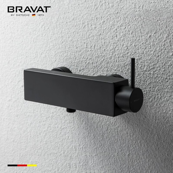 Смеситель для душа Bravat Arc F96061K-01-ENG, черный, Цвет производителя: чёрный - фото 3