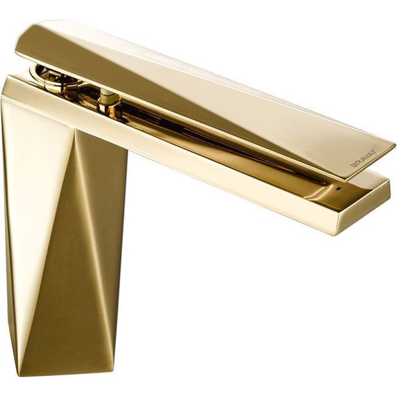 Смеситель для раковины Bravat Diamond L F118102G-2-ENG, золото, Цвет производителя: золото - фото 3