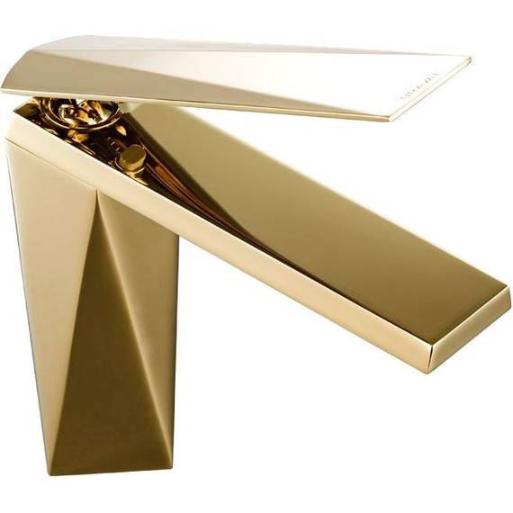 Смеситель для раковины Bravat Diamond L F118102G-2-ENG, золото, Цвет производителя: золото - фото 4