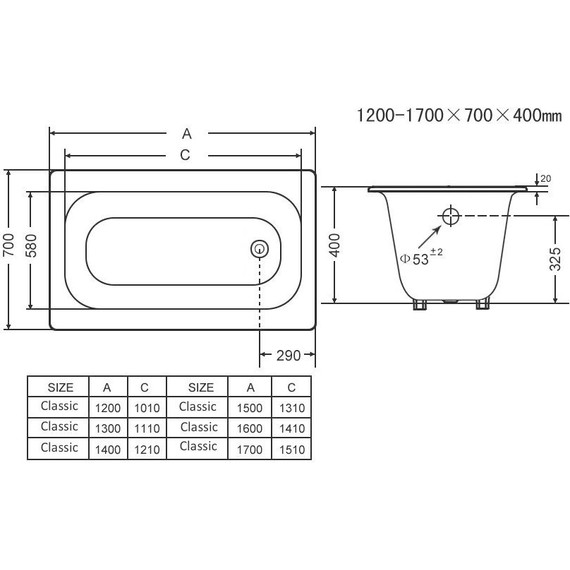 Ванна чугунная Goldman Classic 150х70 см - фото 5