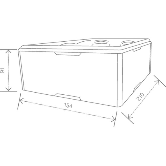 Спа бассейн Vibes by USSPA Lovy 210х154 см, midnight opal - фото 3