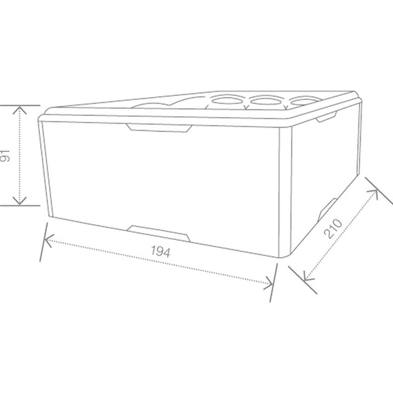 Спа бассейн Vibes by USSPA Pura 210х194 см, ocean wave - фото 3