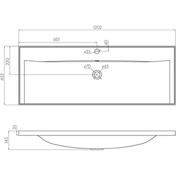 Раковина мебельная Акватон Айрис 120 см 1A729631AG010 - фото 4