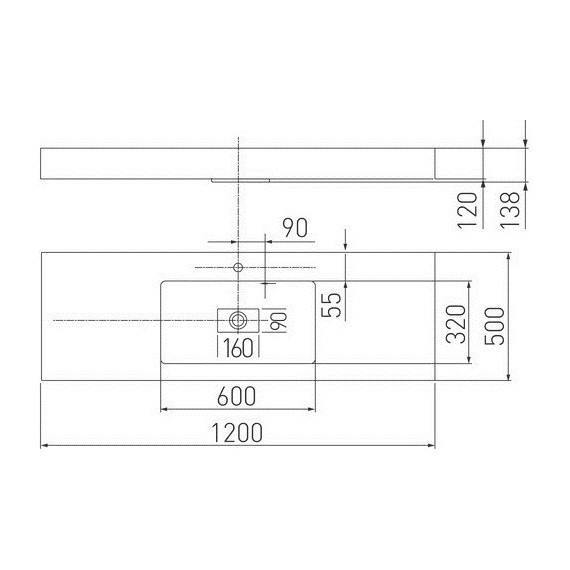 Раковина мебельная Акватон Ричмонд 120 см 1A70583KRD010 - фото 3