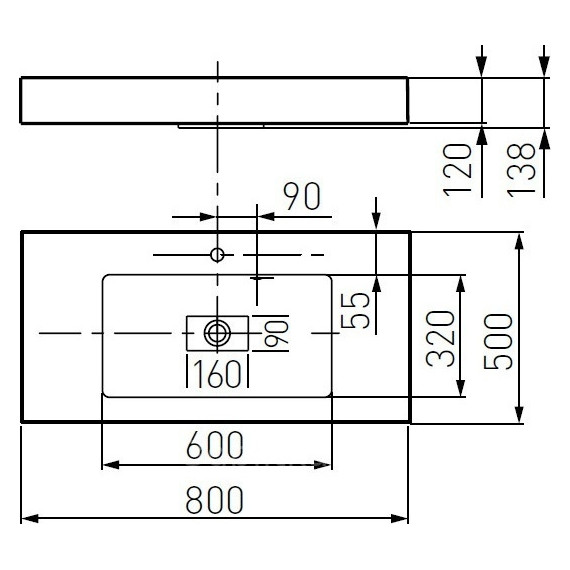 Раковина мебельная Акватон Ричмонд 80 см 1A70593KRD010 - фото 5