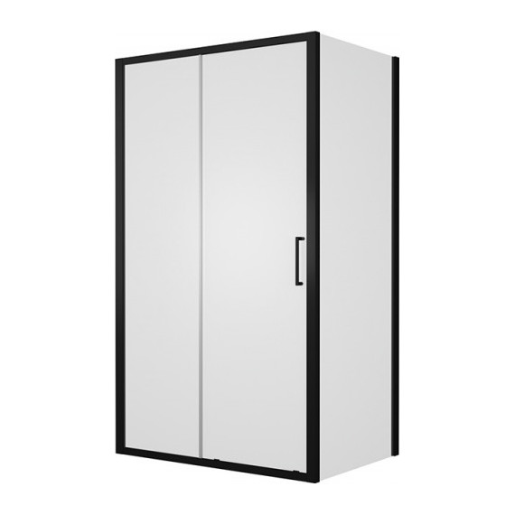 Душевое ограждение Bravat Blackline 120х80 см BS120.3101B, черный/прозрачное - фото 