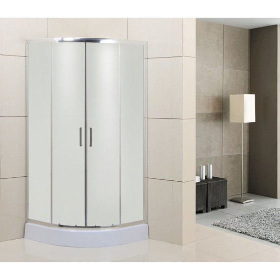 Душевое ограждение BelBagno 80х80 см UNO-R-2-80-P-Cr, хром/текстурное - фото 4