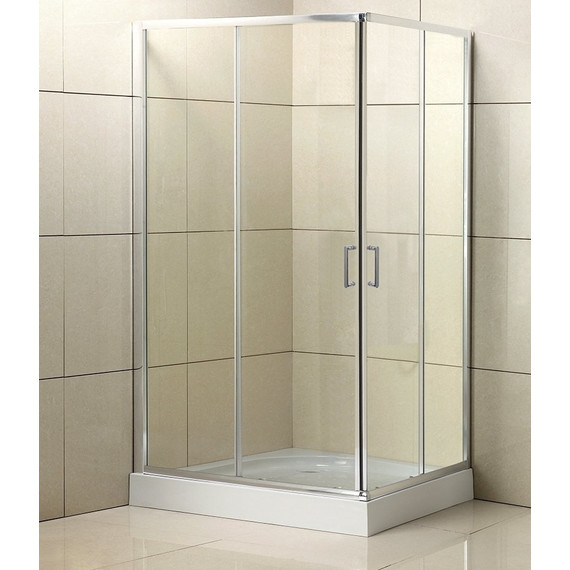 Душевое ограждение BelBagno 120х80 см UNO-AH-2-120/80-P-Cr, хром/матовое - фото 