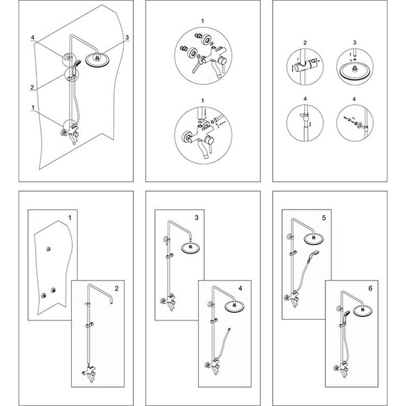 Душевая стойка WasserKraft A16501 - фото, картинка 8 Душевая стойка WasserKraft A16501 - фото 8