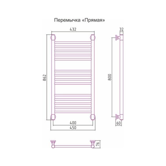 Полотенцесушитель водяной Сунержа Богема+ П14 800x400 мм (прямая перемычка) 032-0220-8040, золото матовое - фото, картинка 6 Полотенцесушитель водяной Сунержа Богема+ П14 800x400 мм (прямая перемычка) 032-0220-8040, золото матовое - фото 6