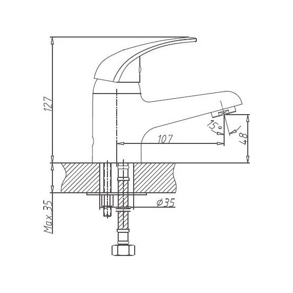 Смеситель для раковины Haiba HB1003 - фото 2