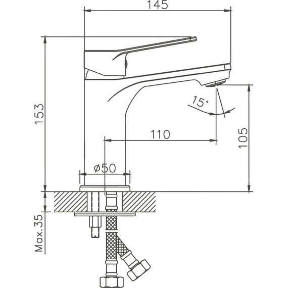 Смеситель для раковины Haiba HB10559 - фото, картинка 3 Смеситель для раковины Haiba HB10559 - фото 3
