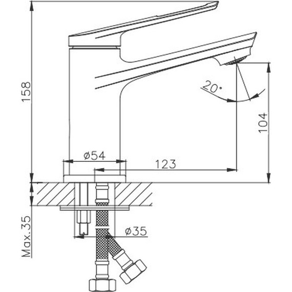 Смеситель для раковины Haiba HB10595 - фото, картинка 3 Смеситель для раковины Haiba HB10595 - фото 3