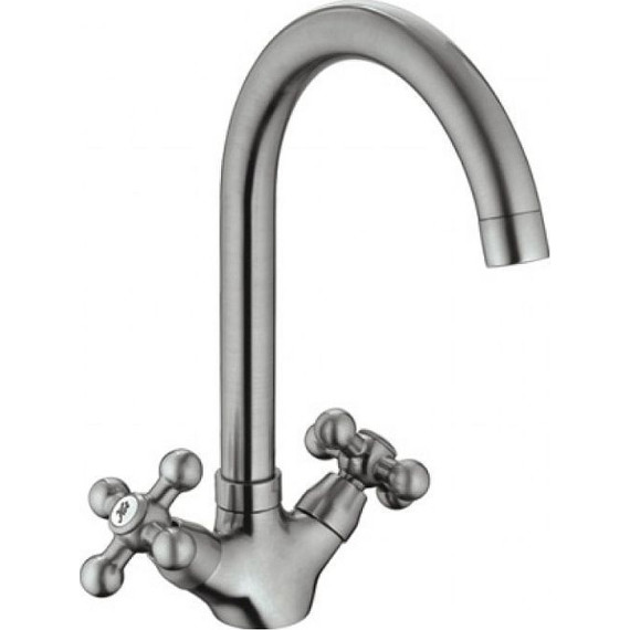 Смеситель для кухни Haiba HB4119-5, сатин - фото 